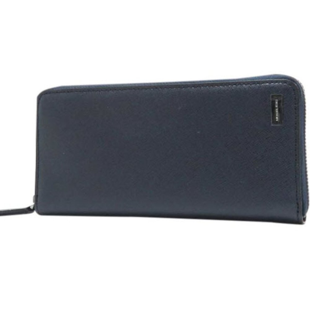 Michael Kors Jet Set Tech Zip Around wallet Navy leather